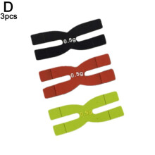 3x 0.5g Silicone Tennis Racquet Tapes Badminton Racket Weight Racket Head Strip