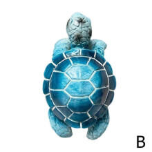 (Blue S) Cute 3D Turtle Hanging Ornaments Decorative Cartoon Small Turtle