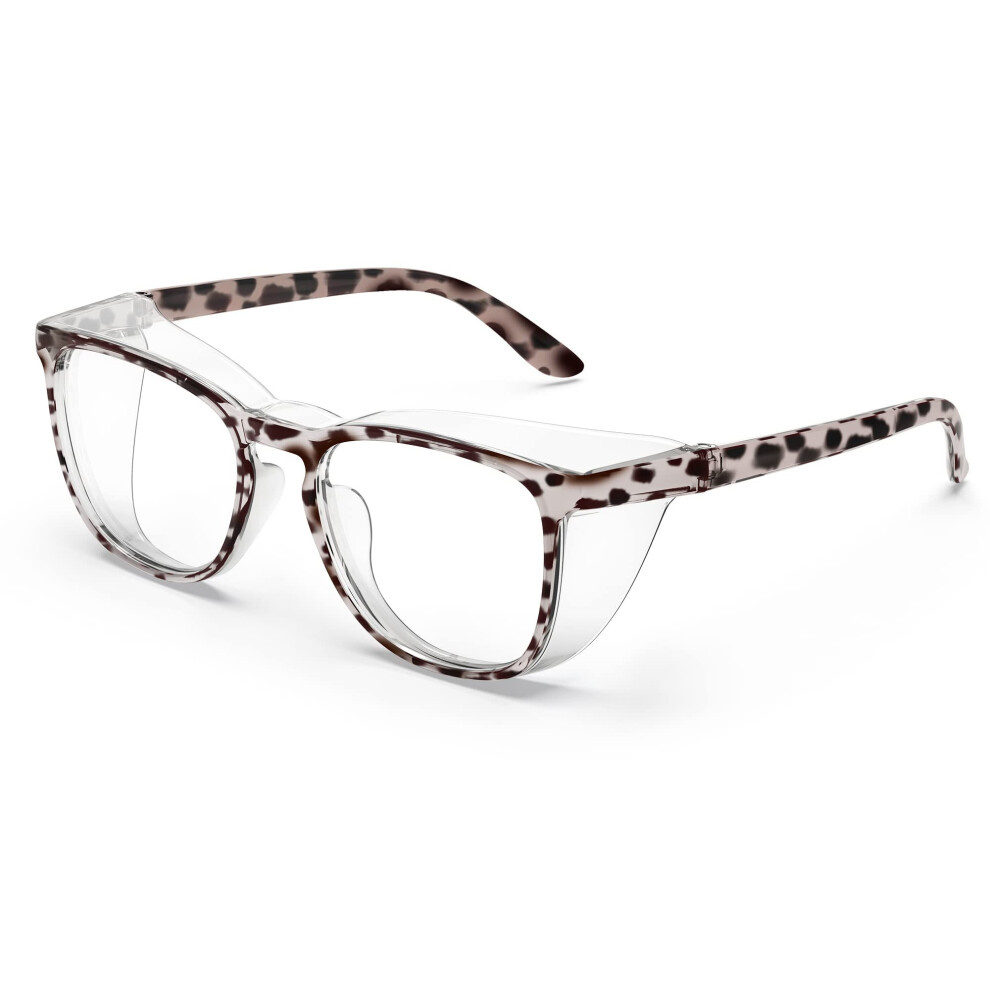 Antifog Safety Glasses, Lightweight Protective Eyewear For Healthcare Workers, Leopard Frame 9330225521051