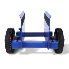 Heavy Duty Panel Dolly, 550 lbs, Adjustable Clamp, Pneumatic Tires for Drywall, Doors, Plywood