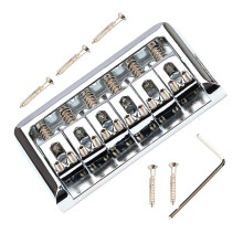 Chrome Guitar Bridge Saddle for 6String Acoustic or Classical Guitar, Enhanced Tone and Sustain