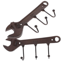 Vintage Wall Hooks 2pcs Cast Iron Coat Hooks Wall Mounted Heavy Duty Decorative Rack for Home