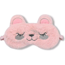 Animal Sleep Mask Woman Child Girl Plush Silk 3d Fluffy Sleeping Mask Blackout