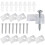 Mirror Hanging Kit 50 Sets with Clear Mirror Clips for Wall Mount, Secure LowProfile Glass Holders 2