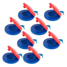 8PCS Wooden Finger Castanets for Kids Easy Holding Simple to  Musical Instruments for Kids Party Favors Music Toys