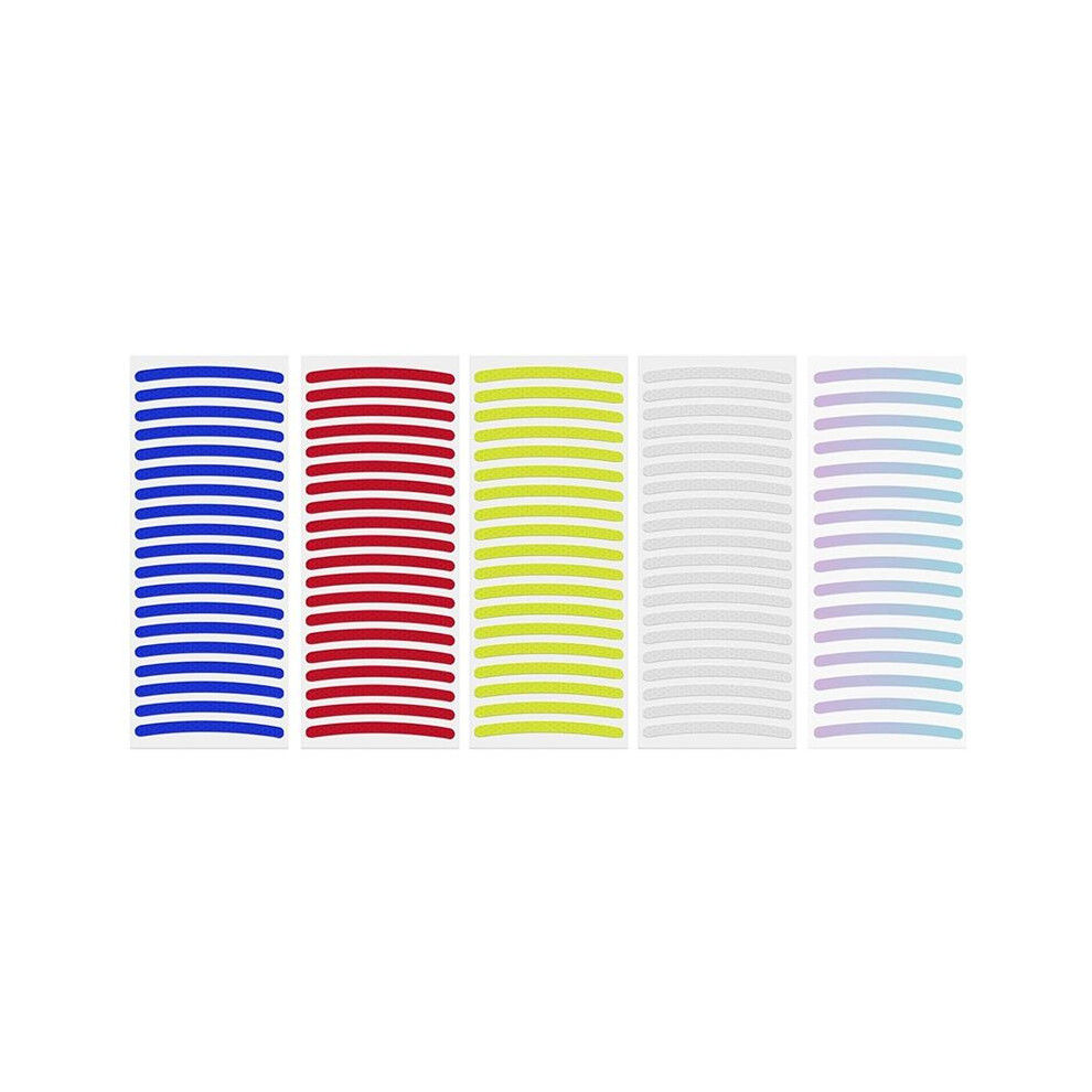100 Pcs Reflective Car Wheel Rim Stickers, Night Safety Warning Stripe, Decals Tape For Car, Motocycle 6033267531868