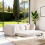 MIMO Beige Lambswool Convertible Pull-Out Sofa Bed 3