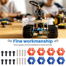 4 Pecas Alumínio 6mm Espessura Roda Hex 12mm Drive Hub com Pinos Parafusos para RC Car Crawler Trucks Slash