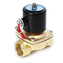 Electric Solenoid Valve DC24V Normally Closed 2W Series Aluminum Alloy for Water Air Oil Reliable Flow Control