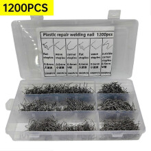 (2 SIZE, 1200pcs) Hot Stapler Staples For Plastic Welder Repair Hot Welding 0.6mm/0.8mm