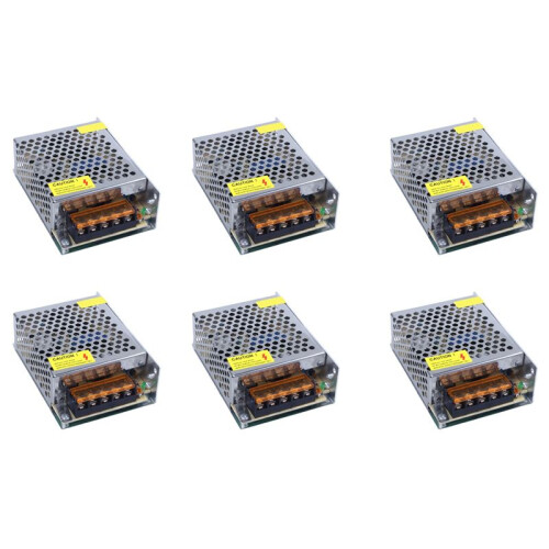 6X AC 110-220V  24V 2A 48W  StröMförsörjningstransformator för LED Strip Light 1