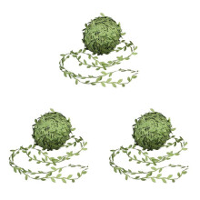 3X Artificial Vines 40 M Fake Hanging Plants Silk Ivy Artificial Leaf Garlands Simulation Foliage Rattan Green Leaves