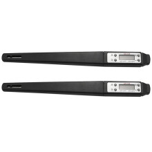 2X Cooking Food Thermometer Digital Instant Reading Meat Thermometer Barbecue Thermometer High Precision (Black)