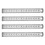 4pcs 15cm 6 Inch Stainless Metal Ruler Measuring Tool 1