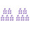 100x Buffing Sanding Buffer Block Files Acrylic Pedicure Manicure Nail Art Tips (Color: ) 1