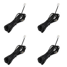4X RJ11 6P4C Telephone Cable Cord ADSL Modem 3 Meters