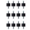 12 Pieces M10 Rubber  Double External Thread Rubber Anti-Vibration Vibration Isolator Durable 1