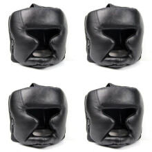 4X Black Good Headgear Guard Training Helmet Kick Boxing Protection Gear
