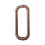 Rose Gold Double Sided Stainless Steel Door Pull Handle Set for Barn and Glass Doors, Rust Resistant 1