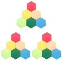 Paquete de 18 Tableros de Alfileres de Fieltro Hexagonal Tableros de Corcho Foto Memorandum Boletin Autoadhesivo Azulejos Decorativos con 18
