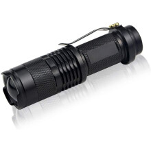 Q5 LED Flashlight 3 Modes Zoomable Torch with Adjustable Focus Beam for Camping and Outdoor Use