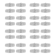 Marine 32 Pieces Stainless Steel Strap Hinge Door Hinge for Marine Boat Yacht 76 X 38 mm Rafting Boating Accessories
