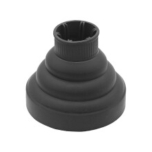 (Black) Universal Silicone Hair Diffuser Cover -Temperature Resistant Hair Dryer Nozzle for Hair Salon Home to Use