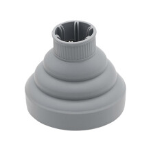 (Gray) Universal Silicone Hair Diffuser Cover -Temperature Resistant Hair Dryer Nozzle for Hair Salon Home to Use