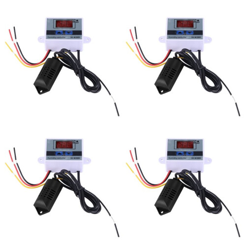 4X Digital Humidity Controller Hygrometer Humidity Control  0-99%Rh Hygrostat with Humidity Sensor AC220V