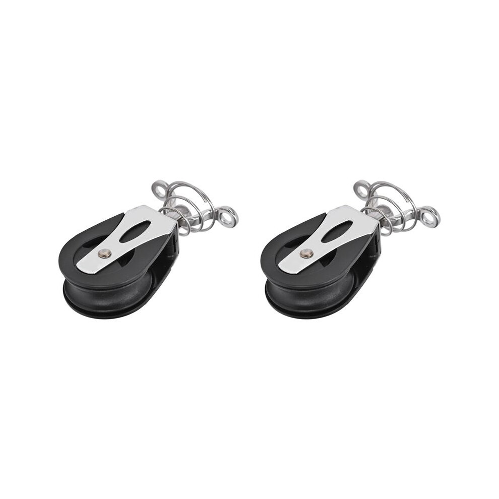 2X Sheave Block 316 Stainless Steel Nylon Pulley For Sailboat, Fitness Equipment, And Marine Sheets 6033335513079