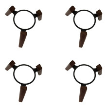 4X for Bracket Audio Bracket Accessories Wood Base Multifunctional Desktop Anti-Slip Bracket