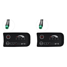 2X 5PIN S810 E-Bike-Messgerät, LED-Anzeige, 36 V UART für Elektrofahrrad, Elektrofahrrad-Messgerät