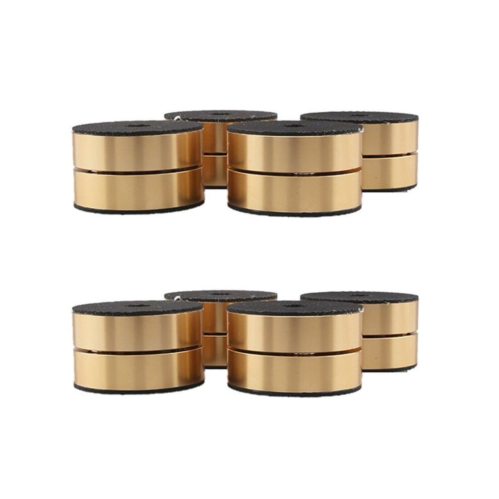 8Pcs Hifi Speaker Isolation Feet Cushion Pads Stand Feet 40X23mm Aluminum Vibration Dampener Gold 6032225206862