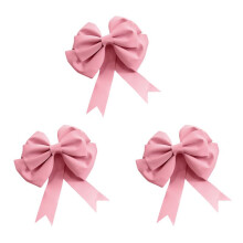 3X Decoration Bow Shop Display Wedding Arch Decor Birthday Party Prop Festivity Occasion DIY Red Accessories L C