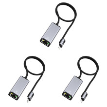 3X RJ45 LAN Adapter for 14 13 12 11 8 7 6 5 // Ethernet LAN Network Adapter with Charge Adapter Port 20W
