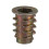 100 Pieces M6x 15mm Hexagon Socket Screw Thread Insert Nut for Wood 5