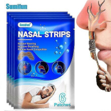 (36pcs in 6bags) 48pcs Herbal Nasal Strips Relieve Nasal Congestion Rhinitis Sinusitis Anti
