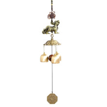 Pixiu Mascot Metal Wind Chime-Hänge, Kopparklocka, Japanskt Hänge