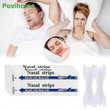 20pcs Nasal Strips Stop Snoring Improve Sleep Anti Snor Patch Relieve Nasal Cong
