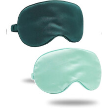 Silk Satin Sleep Mask with Elastic Strap Travel Eye Sleeping Blindfold for Women Men