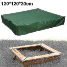 (Green, 120x120x20cm) Sandpit Cover, Sandpit Tarpaulin, Tarpaulin Sandpit For Sandpit