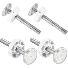 4 Pack Pressure Mounted Boltskit for Baby Gate Pet Dog Wall Protector Threaded Spindle Rods Long Screws M10(90mm - DD