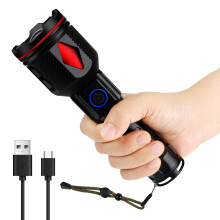 Super Bright 20000 Lumen LED Rechargeable Flashlight, Waterproof Tactical Flashlight for Camping and Emergency Use