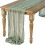 2X Table Runner Boho Gauze Cloth Table Runner Rustic Sheer Runner for Wedding Baby Shower Table Decorations 90X400cm 3