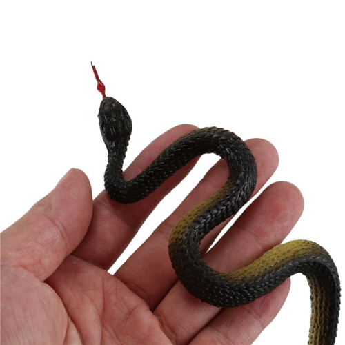 3X Rubber Snake Pretend Trick Toy Garden Props 2