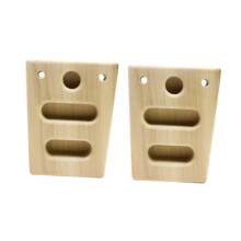Wooden Climbing Hangboard for Grip and Finger Strength Training with Hanging Rope Indoor Workout