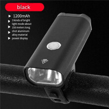 2X Faro de Bicicleta 5W Bicicleta de MontañA 1200 MAh Faro de AleacióN de Aluminio Faro de IluminacióN de Ciclismo