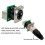 20x Ethercon Rj45 Chassis Socket,D-N8FDP RJ45 Feed/Pass Panel Mount Jack,D Series Cat5 RJ45 Vertical Panel-Mount 5
