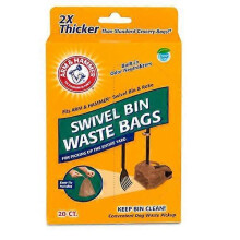 Arm & Hammer Waste Bags for Swivel Bin & Rake, Penny, 1 Each/20 Count