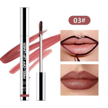 (Color04) Peel Off Lip Liner Stain, Transfer-proof Waterproof Lip Tint,Non-Stick Cup Lip Stick Cosmetic, for Daily Party Use